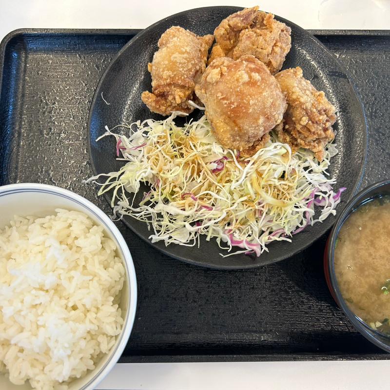から揚げ定食(吉野家 川越北環状線上寺山店)