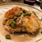 ホタテのカダイフ包み 焦がしバターソース