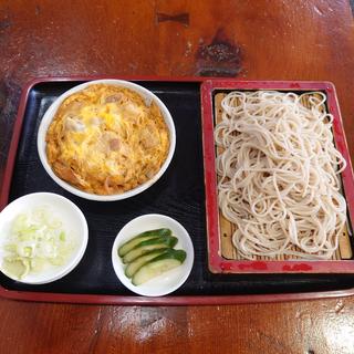 ミニ親子丼　もり又はかけ(桝屋 そば店 （ますやそばてん）)
