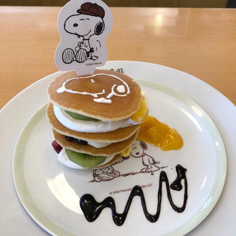 チャーリー・ブラウンのミニパンケーキタワー(ジョイフル 坂戸入西店)