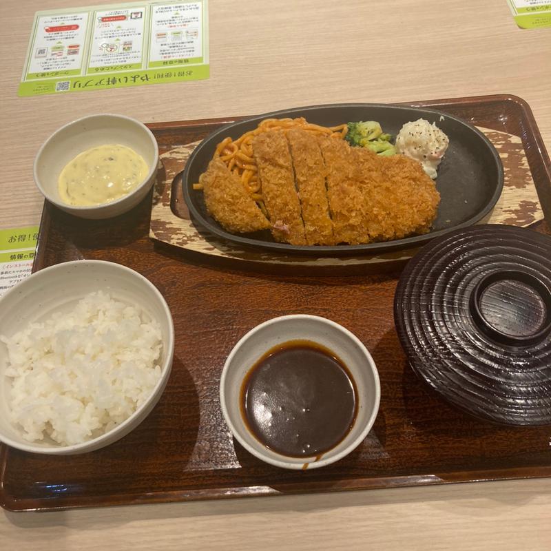 ビフカツ定食(やよい軒 高砂店)