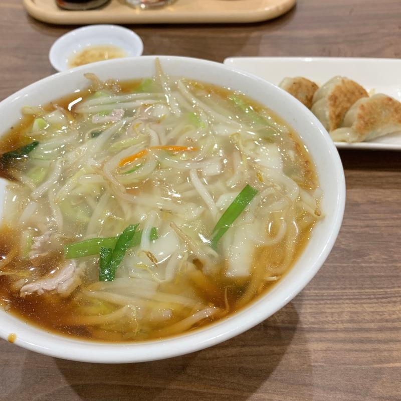 本日のセットC.サンマーメン・ギョーザ（3ヶ）(玉泉亭 横浜ポルタ店 （ギョクセンテイ）)