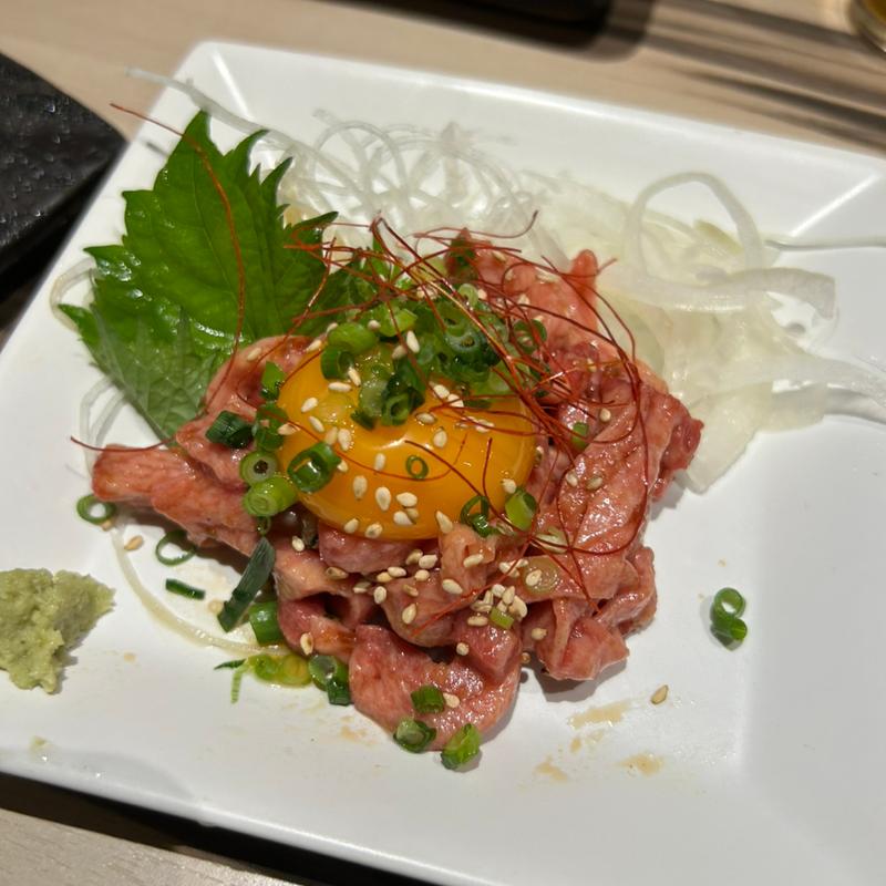 和牛ハラミユッケ(肉匠迎賓館 田原本店 （ニクショウゲイヒンカン）)