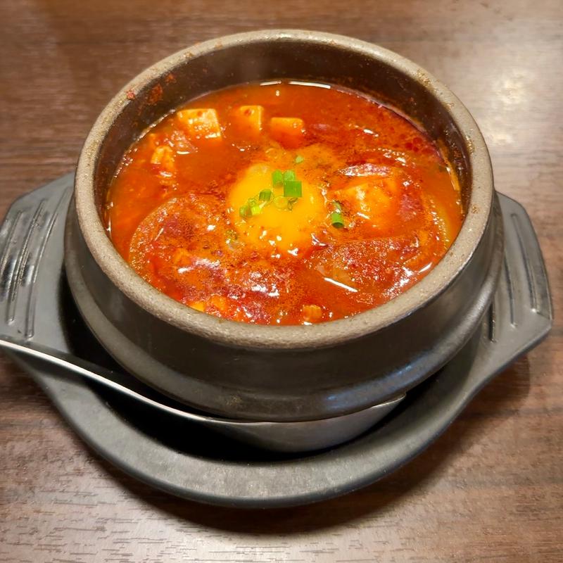 ホルモンスンドゥブ 大辛1(韓激 京成曳舟店)