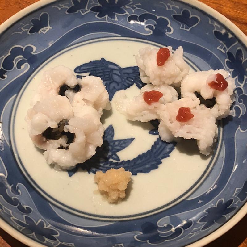 鱧の湯引き(お酒と食事うり)