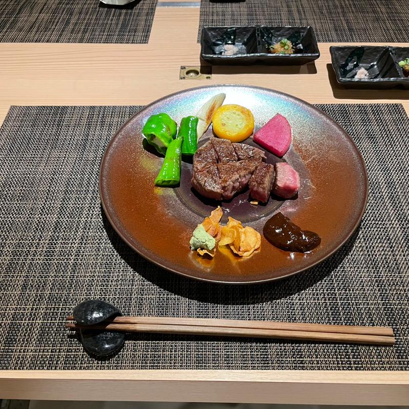 特選コース ヒレステーキ(鉄板処TETSU -徹-)