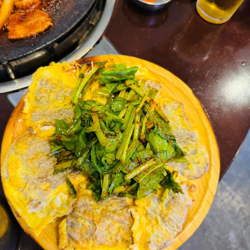 ポパイ肉チヂミ(チュクミドサ 新大久保店)