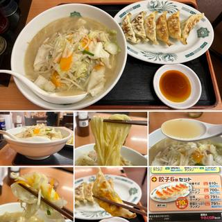 野菜たっぷりタンメン餃子セット(日高屋 中野店)