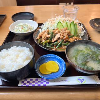 無臭にんにくの芽と豚肉の焼肉定食(朝比奈食堂 )