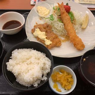 チキン南蛮&大海老フライご飯セット