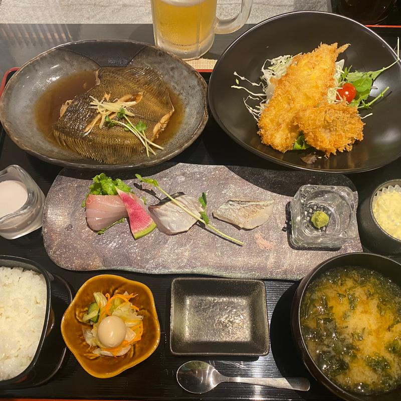 海まかせお昼膳(わらべ菜魚洞 （わらべさいぎょどう）)