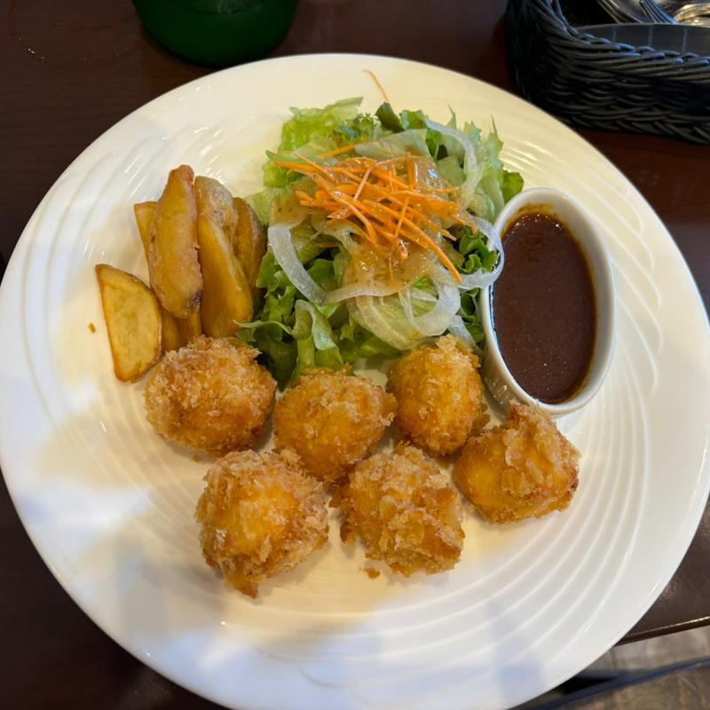 カニクリームコロッケ（デミグラスソース）(フライパン)