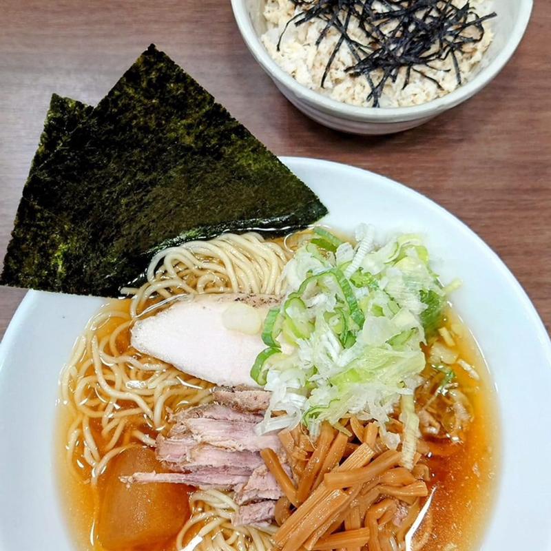 冷やし煮干し中華そば 鯛めし(冷やし)(煮干し中華そば 山形屋)