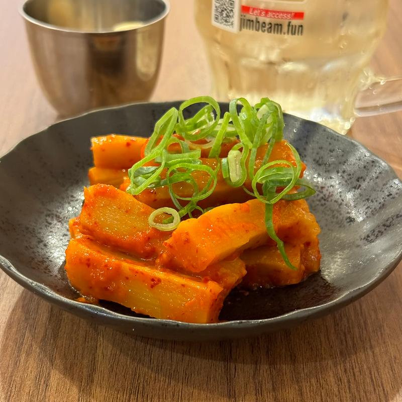 意外と辛くないメンマ(秘伝のたこ焼きとおでん酒場 たこスタ 女子大店)