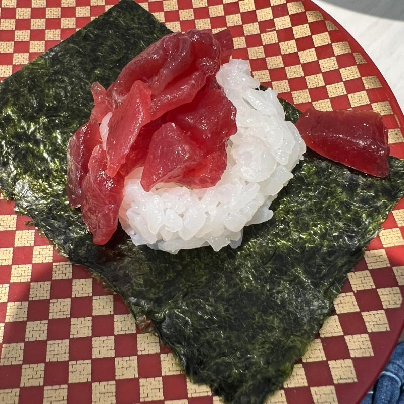 天然南マグロ中落ち海苔包み(魚べい 西明石店)