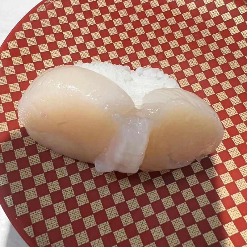 北海道産特大ほたて(魚べい 西明石店)