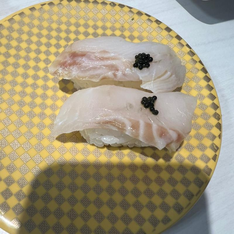 あぶらかれいキャビアのせ(魚べい 西明石店)