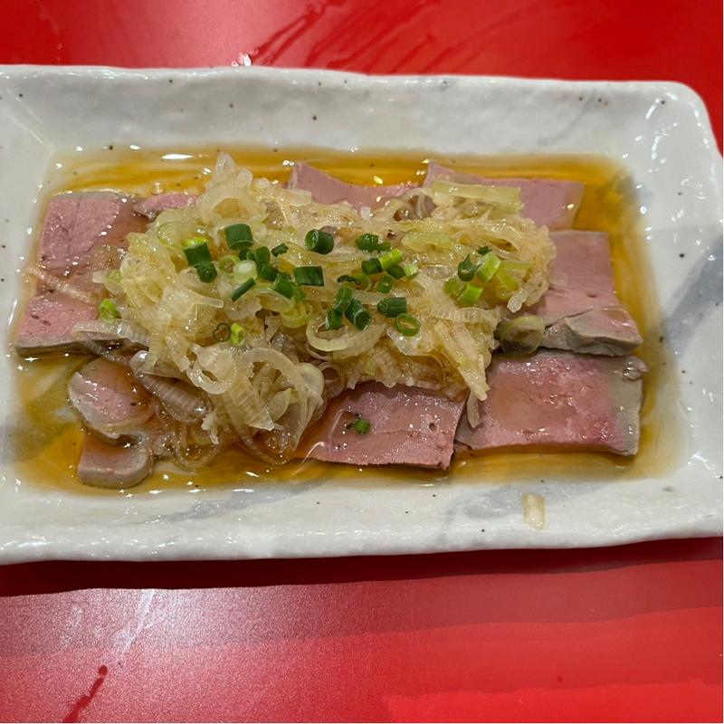レバ刺し(やきとん たまや商店 代々木店)