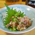 生鯵なめろう(大衆酒場 BEETLE 野毛)