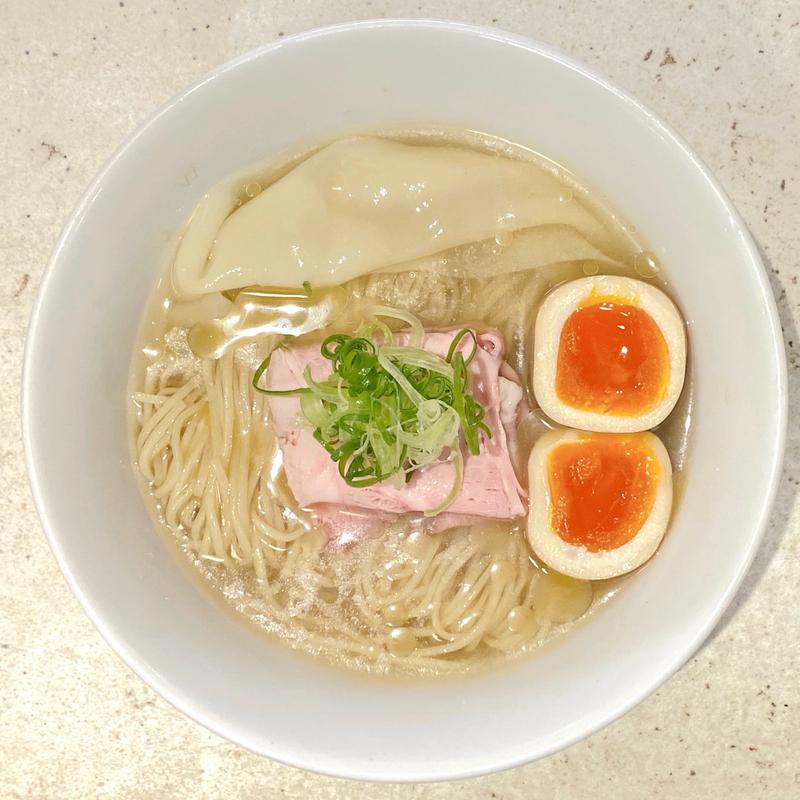 しお燻玉のせ 冷やし(熱田味噌拉麺ぶりゆ)