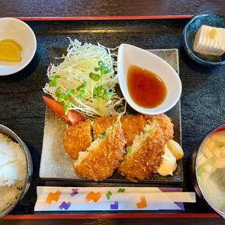 キャベツメンチ・ささみチーズ定食(鳥呼(とりこ))