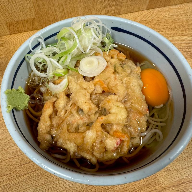 冷やし天玉そば(駅そば)