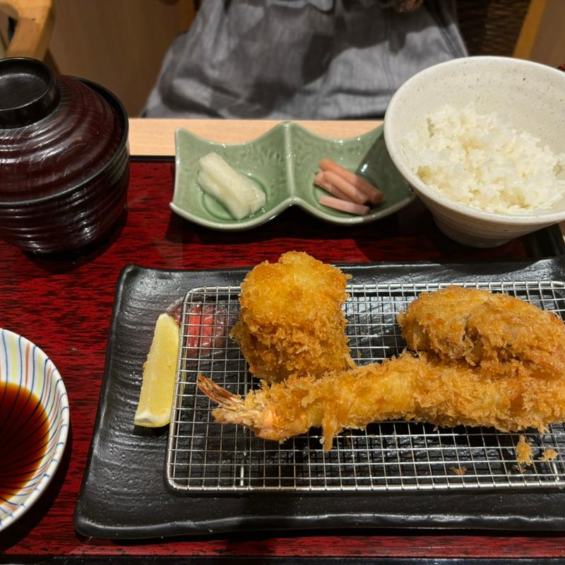 帆立盛り合わせ御膳(とんかつ新宿さぼてんレストラン 栄オアシス21店)