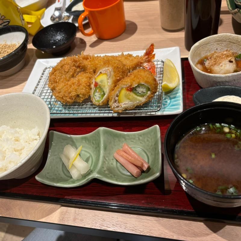 夏野菜巻かつ膳(とんかつ新宿さぼてんレストラン 栄オアシス21店)