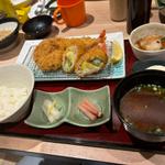夏野菜巻かつ膳