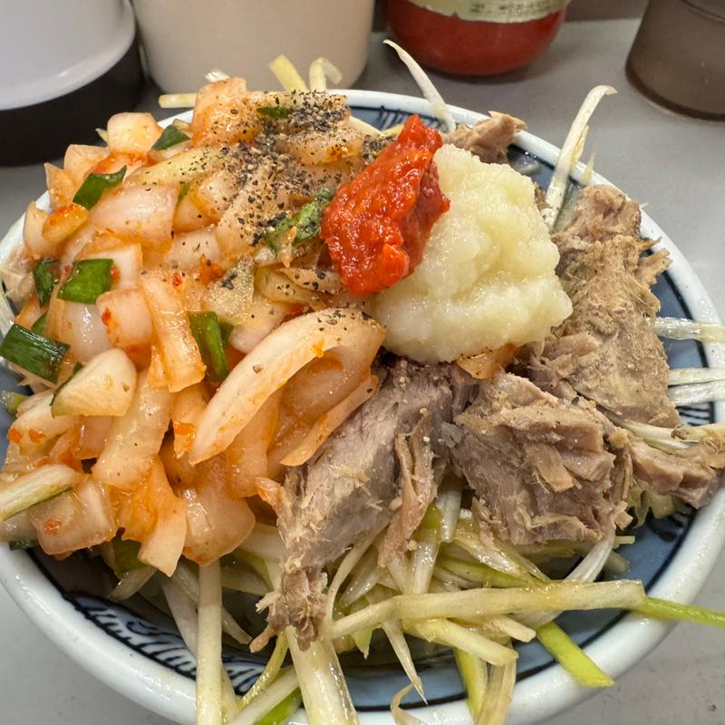 ミニネギ丼＋サービス辛タマ(ラーメンショップ 122号騎西店)