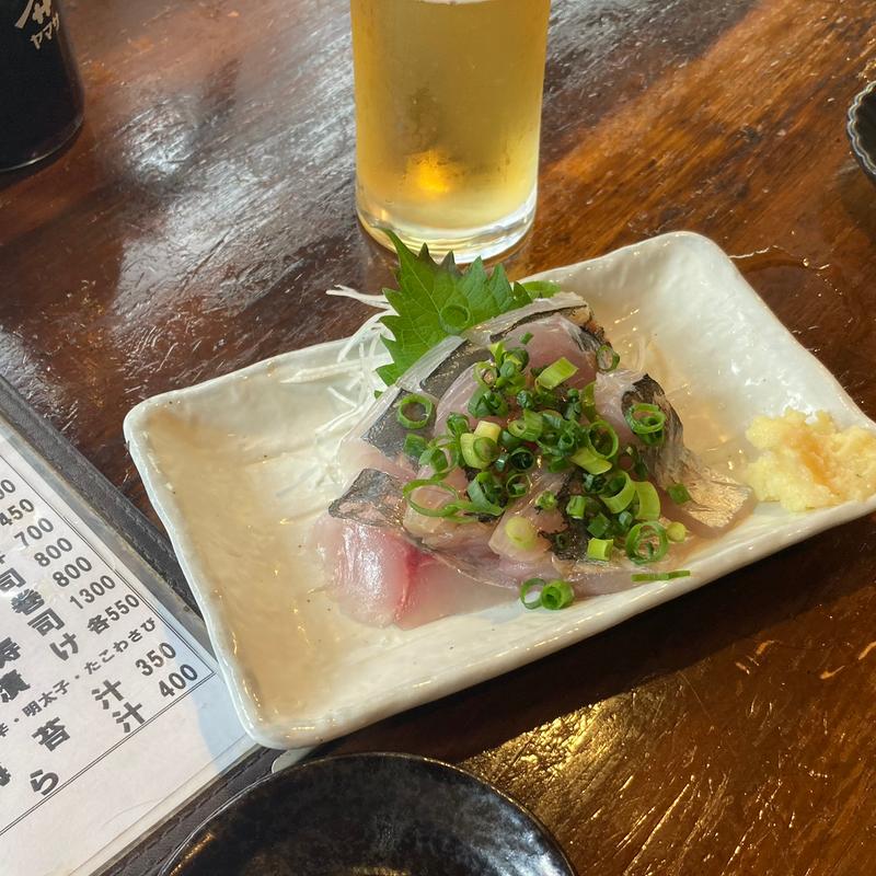 アジ刺(浜ちゃん 上野店)