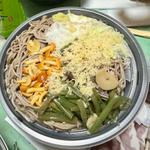 冷やし山菜とろろそば(半玉大盛り)