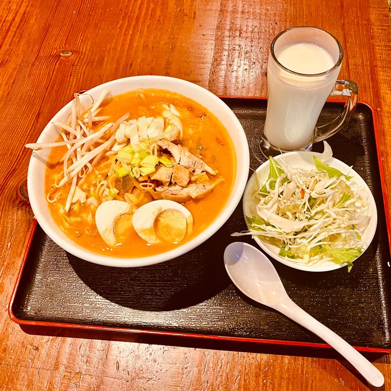 トムヤンチキンらめん(立北ダイ二ング)