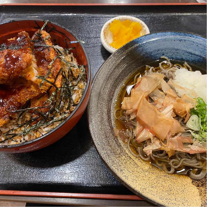 越前おろしそばソースカツ丼セット(小南亭 （こなみてい）)