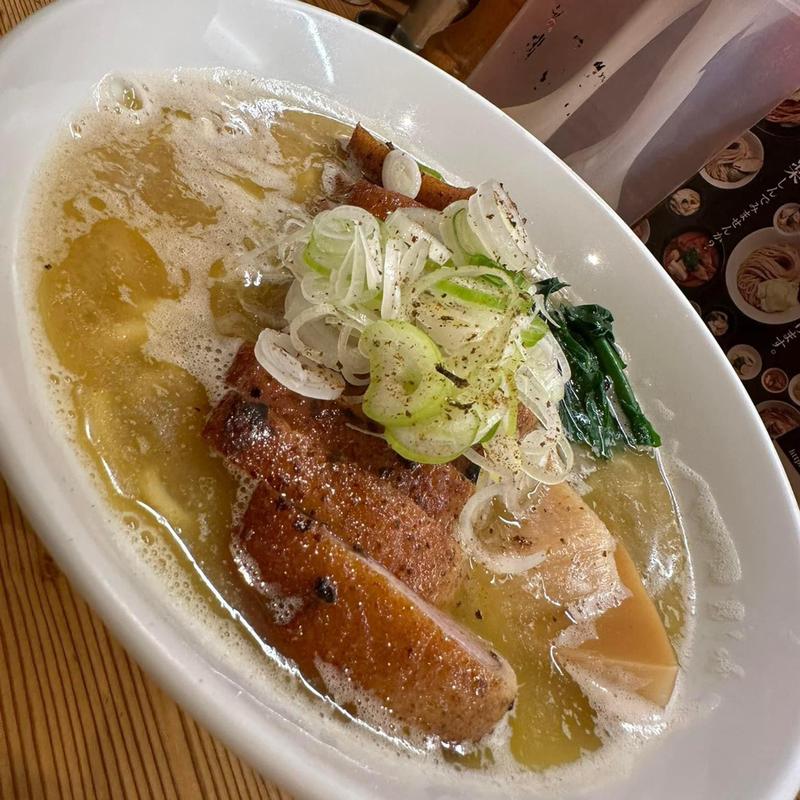 軍鶏と鴨のらーめん(らーめん いつ樹 本店)