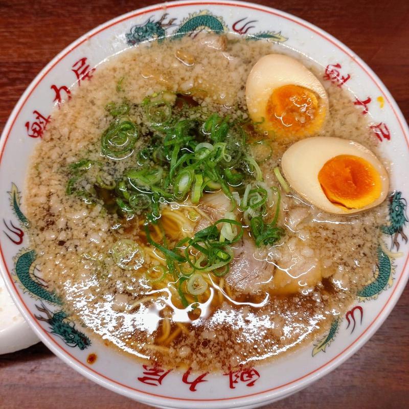 味玉ラーメン(京都北白川ラーメン魁力屋 練馬インター店)