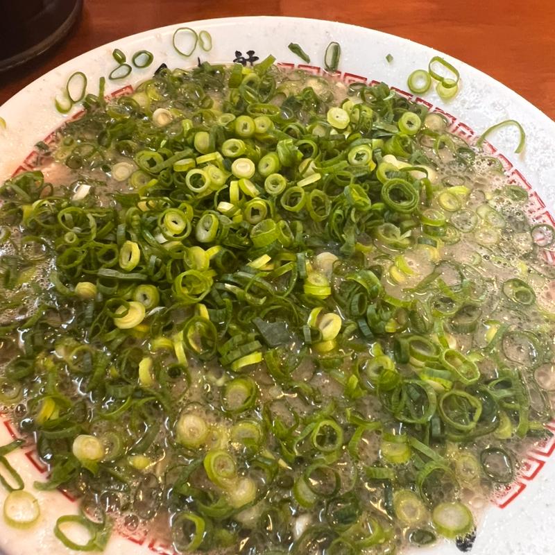 ネギラーメン(本場久留米ラーメン くいよい軒)