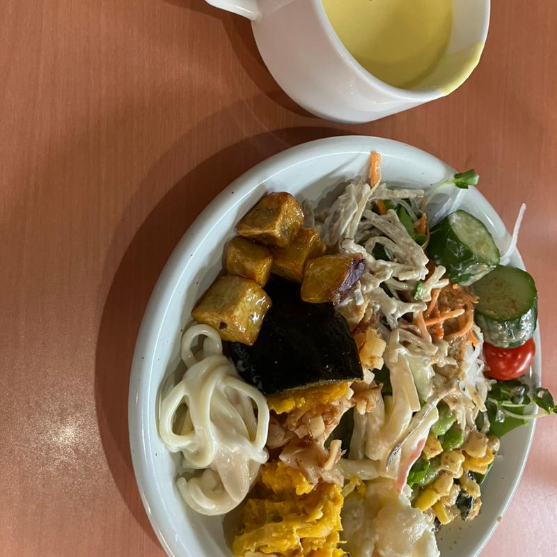 和風ハンバーグステーキサラダバー付き(ステーキのあさくま松戸店)