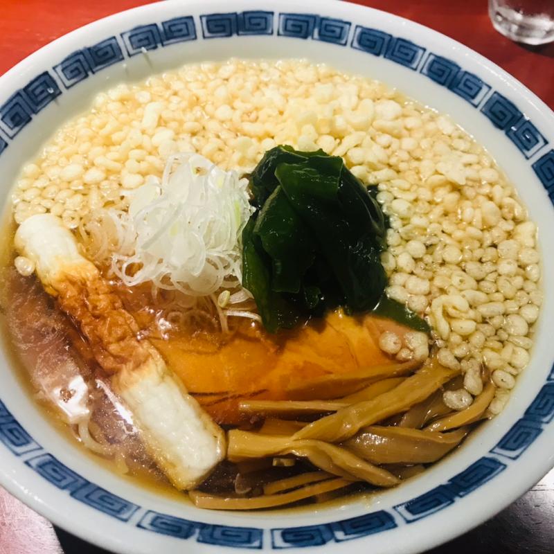 冷やしたぬき中華そば(らーめん竹馬)