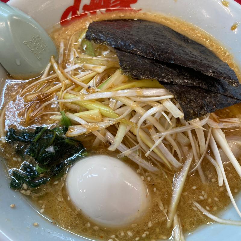 特製味噌ネギラーメン➕煮卵(ラーメン山岡家 富山田尻店)