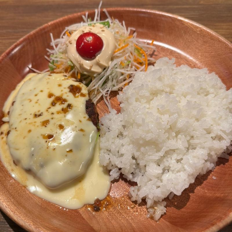 フォンデュ風チーズバーグディッシュ(S)(びっくりドンキー 上堂店 )