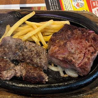 炭焼きがんこハンバーグ＆炭焼きオーシャンビーフリブロースステーキ(ステーキハウス ブロンコビリー八千代店)