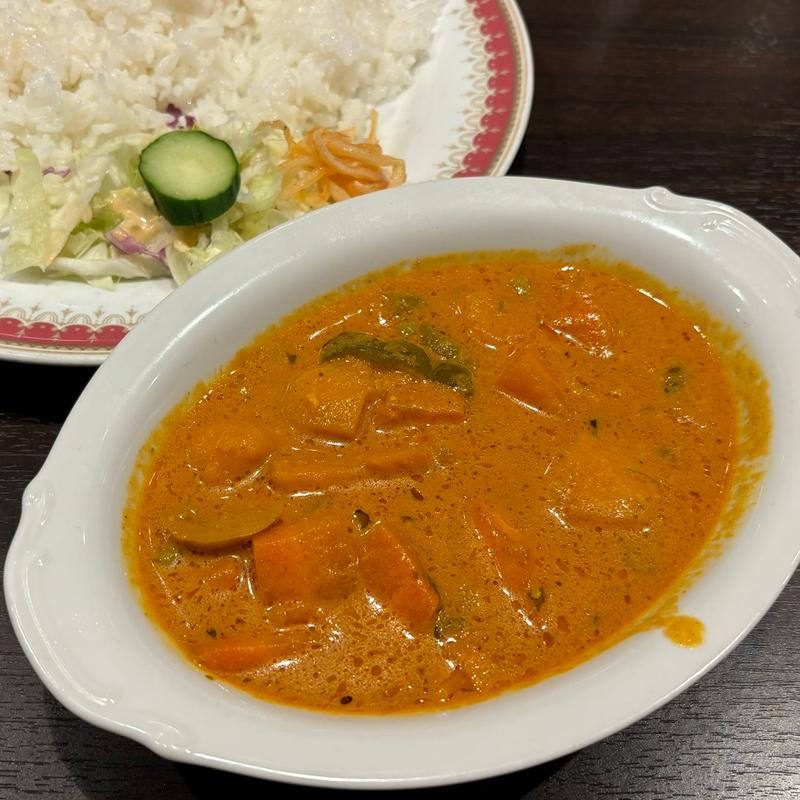 野菜カレーセット(モティインディアンレストラン)