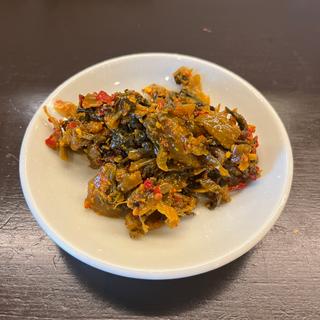 辛子高菜(博多とんこつ 豚の足跡)