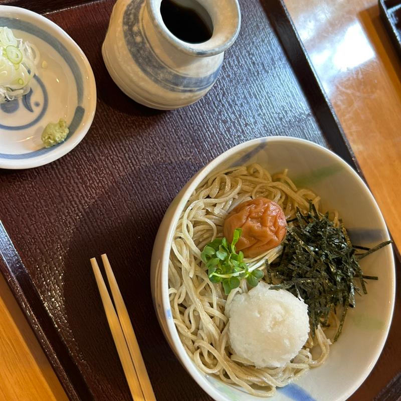 ぶっかけ梅おろしそば(小麦屋)