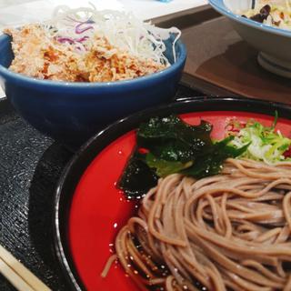 唐揚げ丼そばセット(そば処吉野家 イオンモール川口前川店)