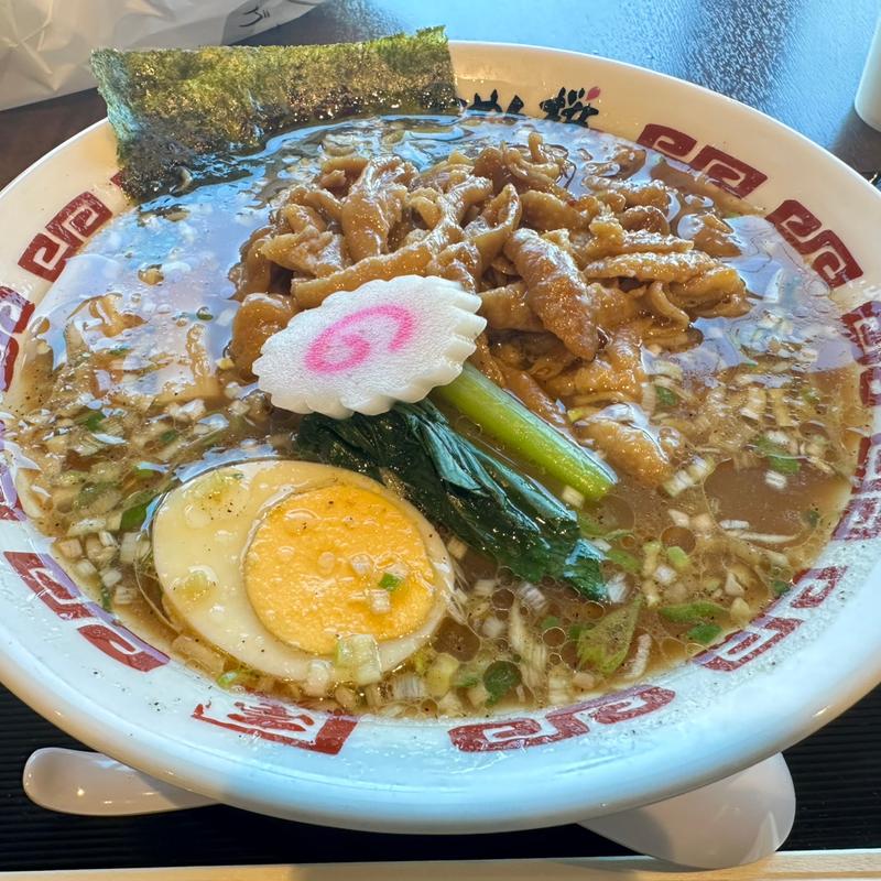 鶏皮らーめん(らーめん桜)