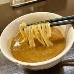 煮干豚つけ麺 大盛 (博多とんこつ 豚の足跡)