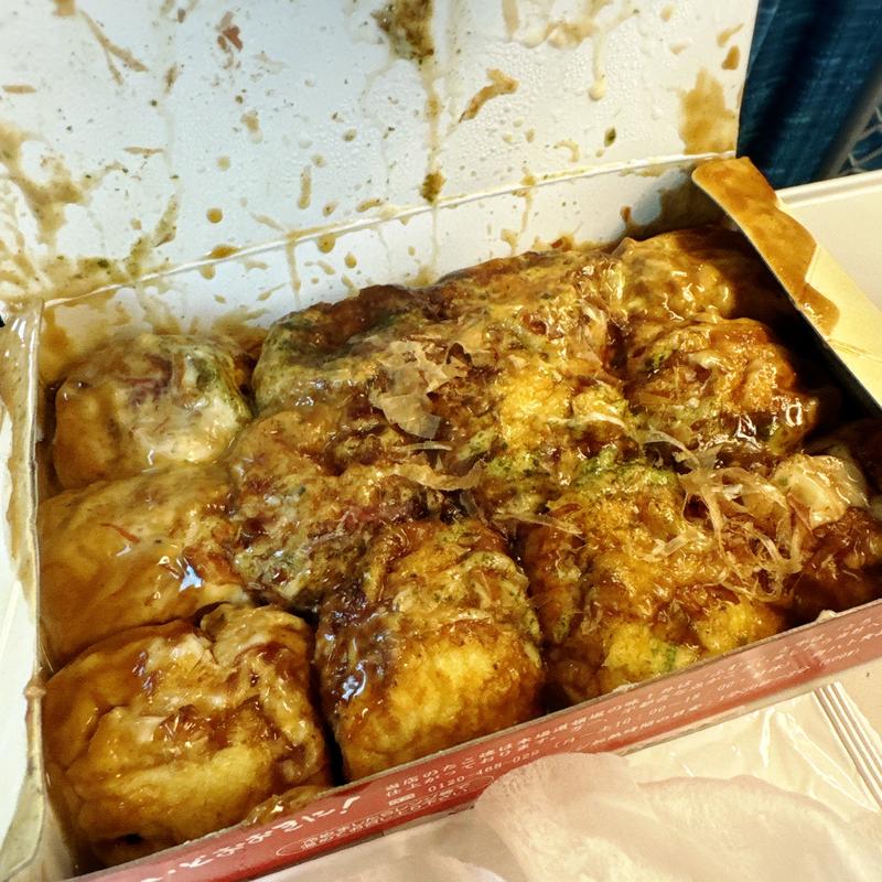 たこ焼き12個入り(たこ家道頓堀くくる 大阪のれんめぐり店（JR新大阪駅新幹線改札内）)