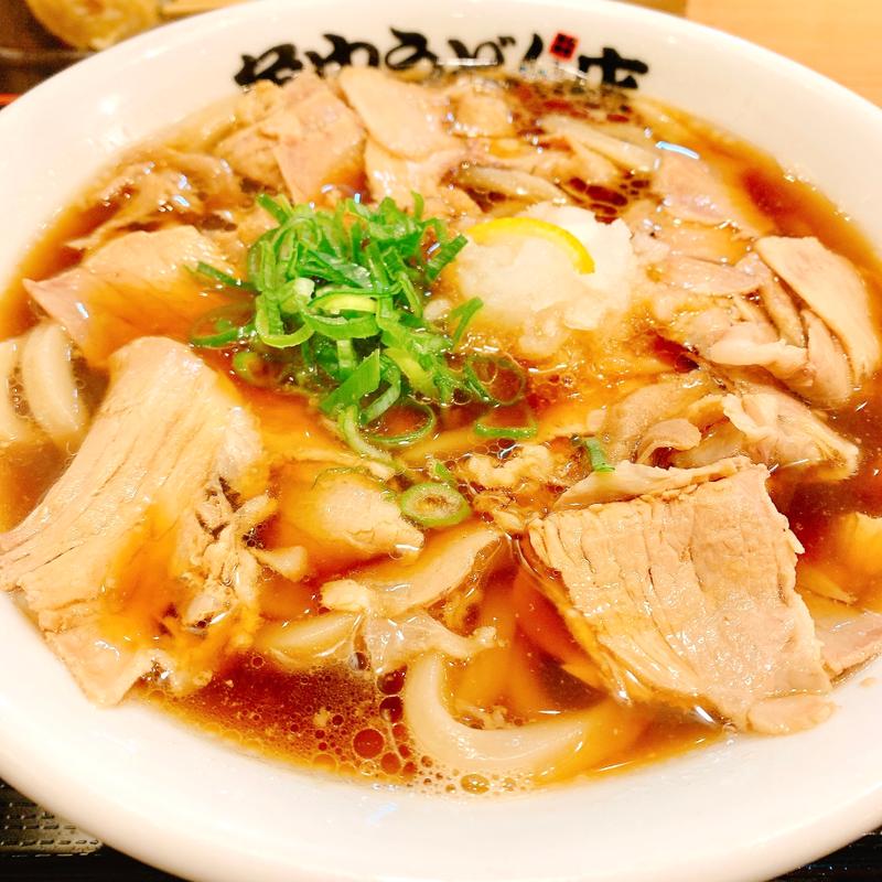 肉醤油うどん(角中うどん店 黒埼店)